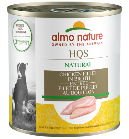 Almo Nature HQS Natural Dog Grain Free Additive Free Chicken & Tuna Canned Dog Food