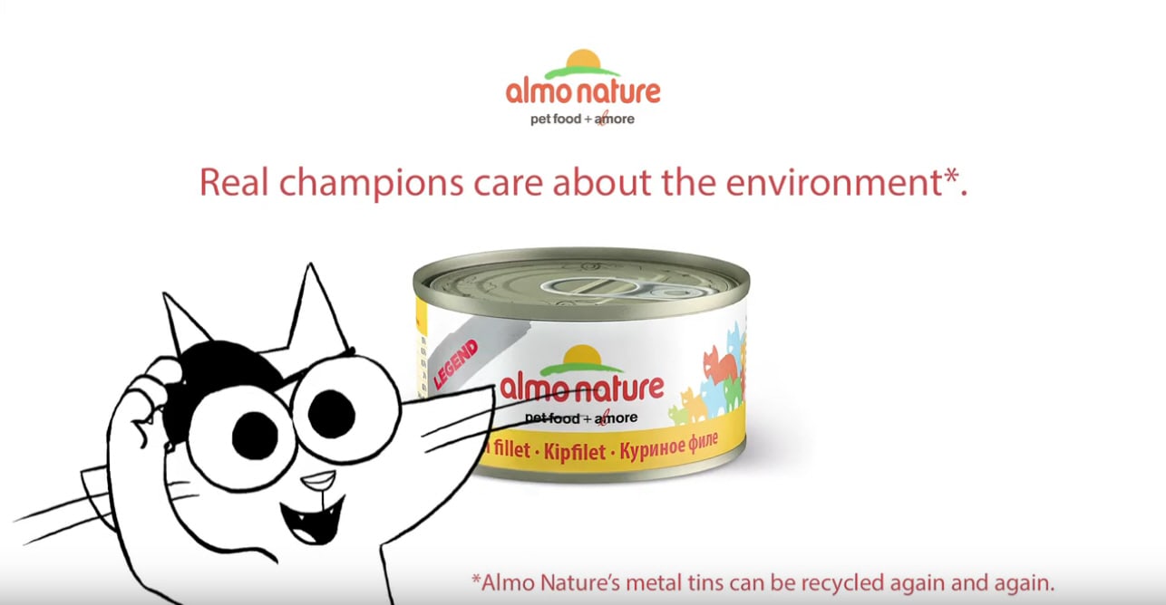 Real champions care about the environment - Mr. Tin & Almo Nature Legend